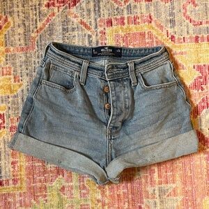Hollister high waisted jean shorts